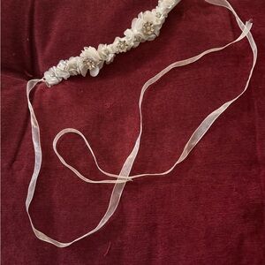 Elegant White Floral Headband